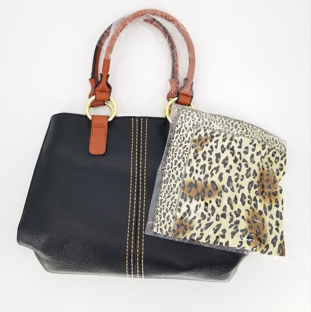 Black and Tan Women's Handbag